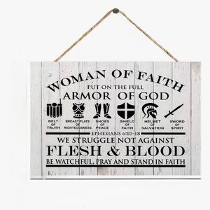 NWT-Inspirational White Wall Decor Sign